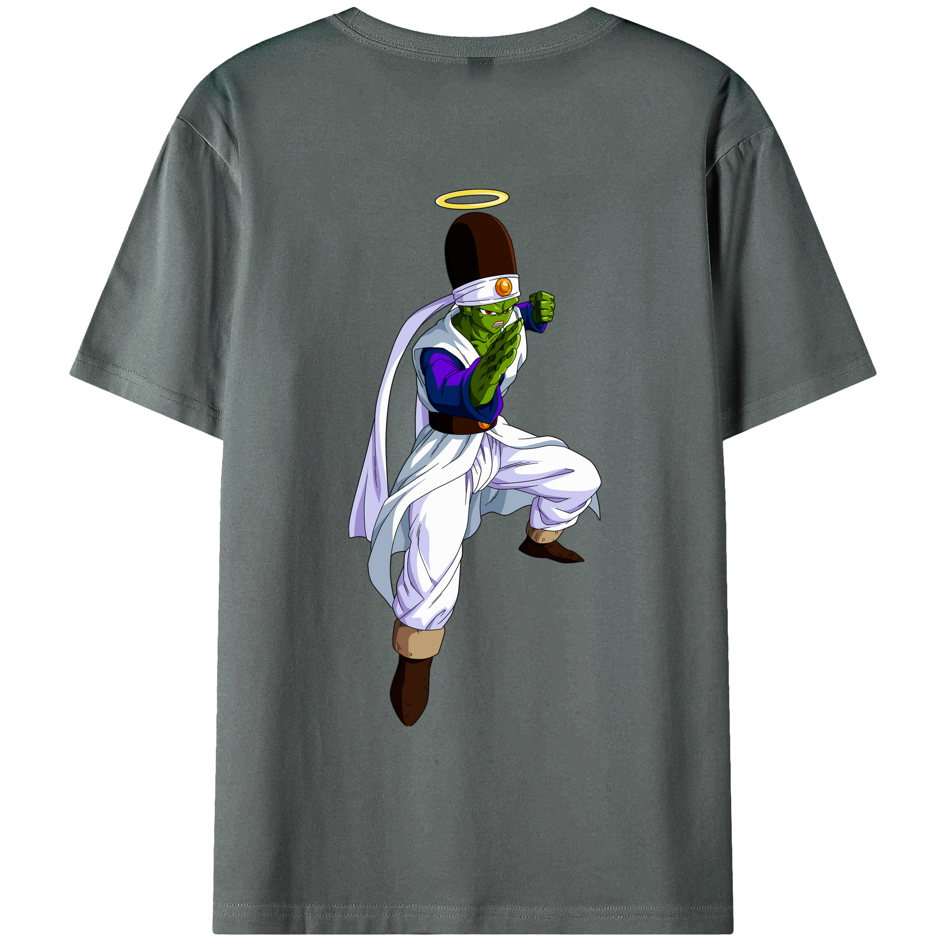 （画像用） ドラゴンボール パイクーハン DRAGON BALL Pikkon 綿100％ メンズ半袖Tシャツ（バックプリント） 通気性